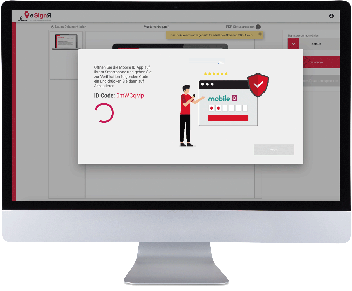 Signer numériquement avec eSignR